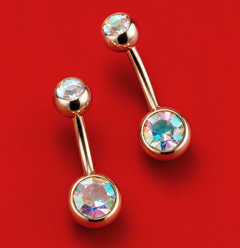 Bauchnabelpiercing kristall - bauchnabelpiercing,