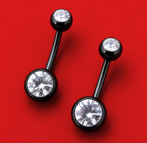 Bauchnabelpiercing kristall - bauchnabelpiercing,