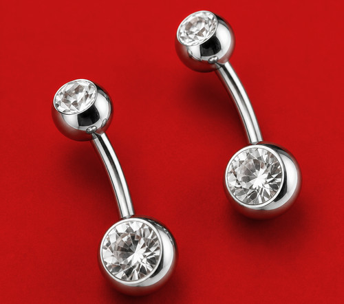 Bauchnabelpiercing kristall - bauchnabelpiercing,