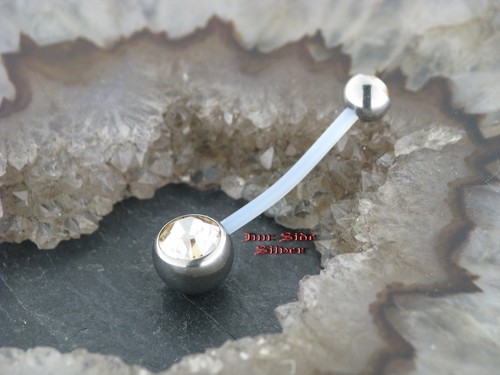 Biegsames bauchnabelpiercing - biegsames,