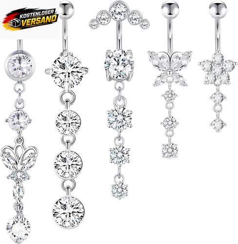 Bauchnabelpiercing set - bauchnabelpiercing,